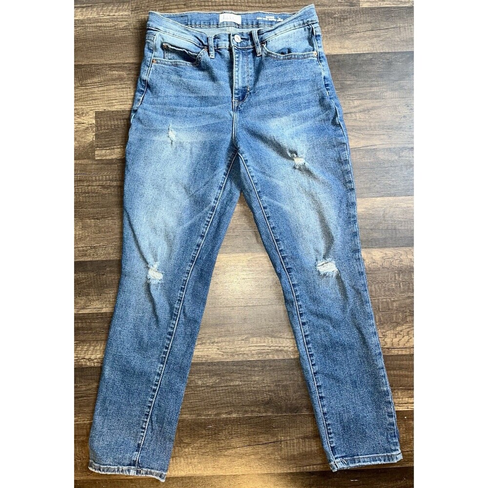 Nicole Miller Jeans Size 6 Women’s SOHO High Rise Skinny Crop 28x25 Denim Blue